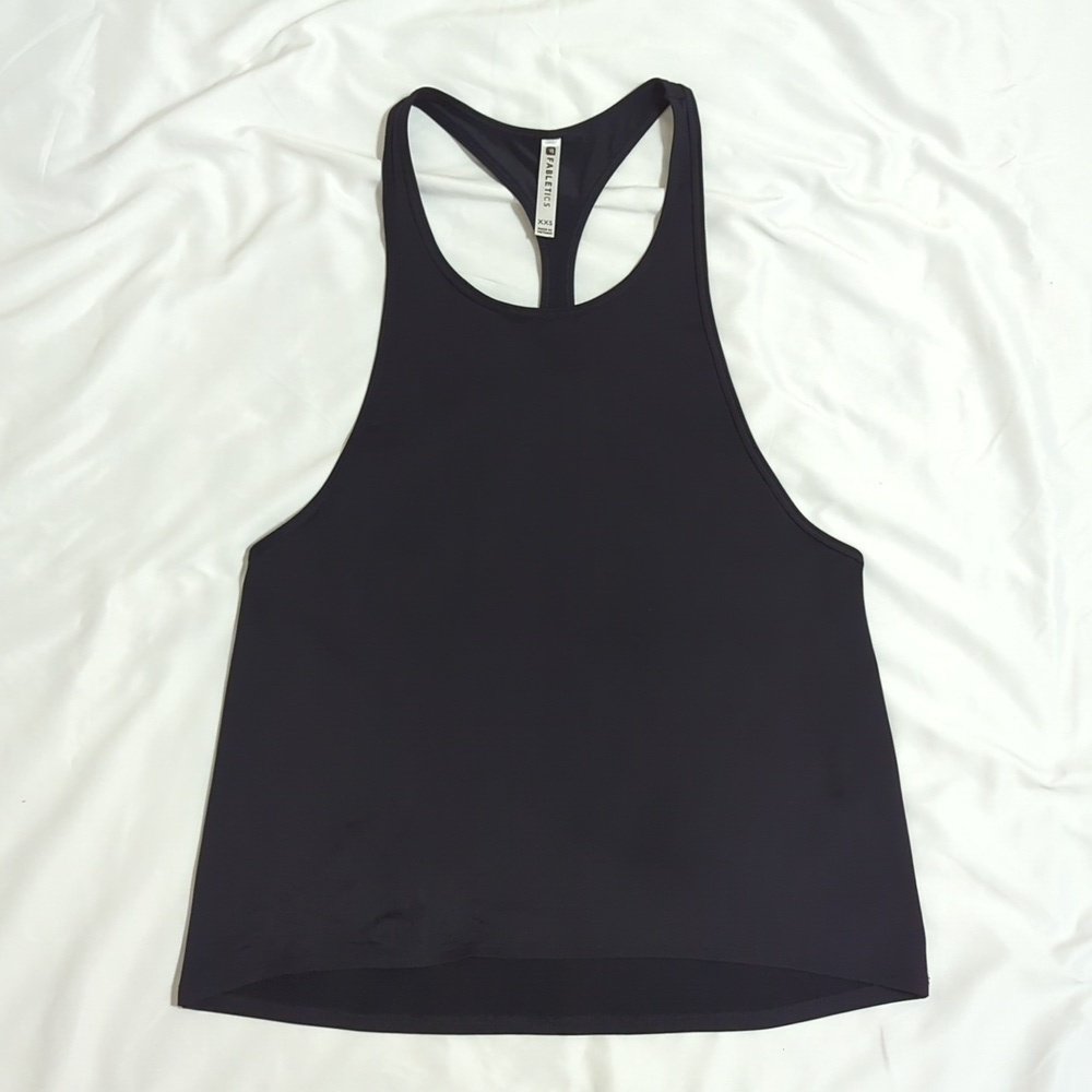 Fabletics Racerback Tank Top, Color Black Size XXS